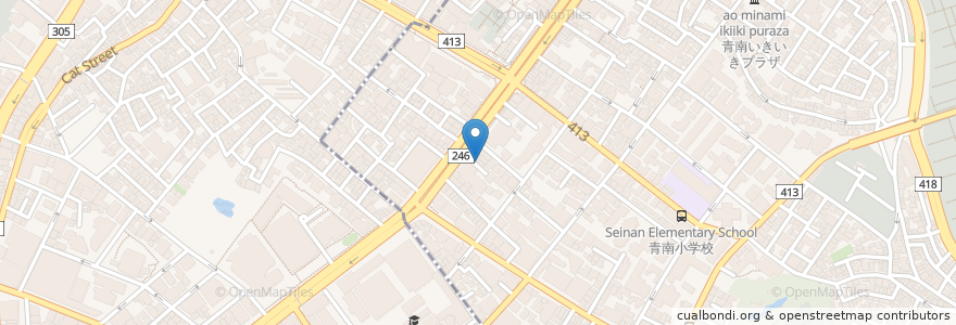 Mapa de ubicacion de アラトゥルカ青山 en Jepun, 東京都, 渋谷区.