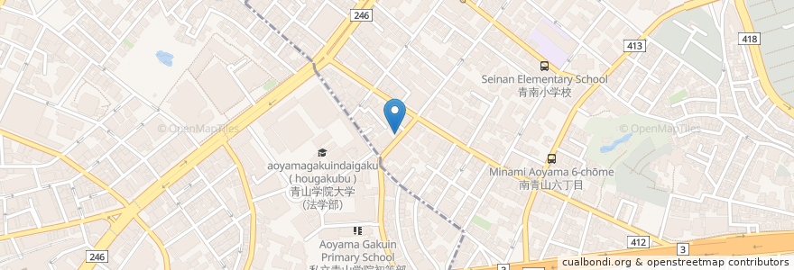 Mapa de ubicacion de Chez Soma Aoyama en Япония, Токио, Сибуя.