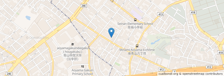 Mapa de ubicacion de 青山バル ジョイーレ en 日本, 东京都/東京都, 渋谷区.