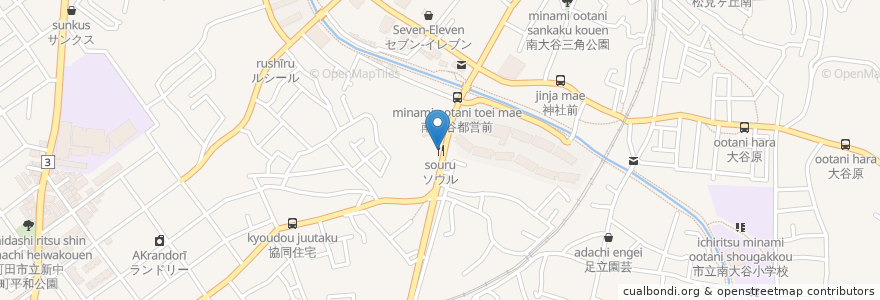 Mapa de ubicacion de ソウル en Japan, Tokyo, Machida.
