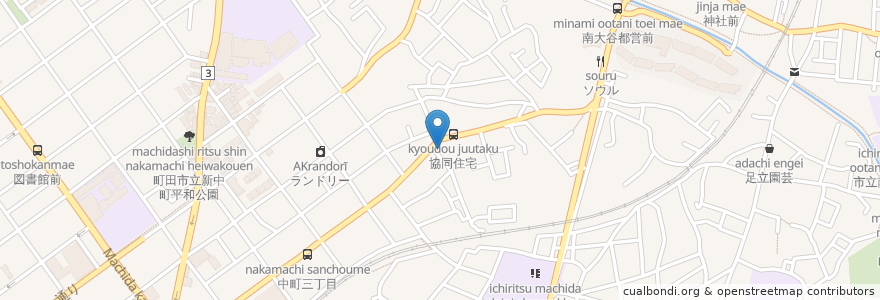 Mapa de ubicacion de ほづみ医院 en Japón, Tokio, Machida.