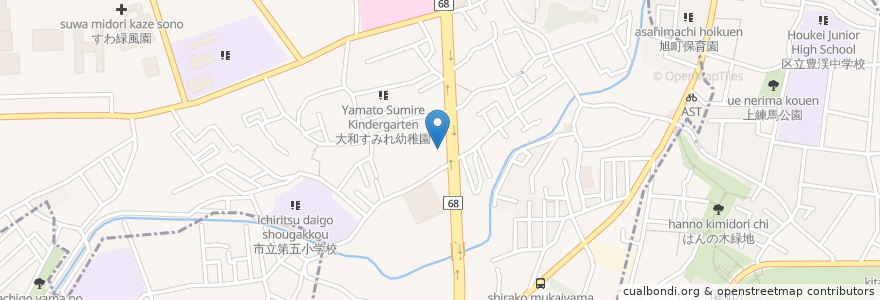 Mapa de ubicacion de ENEOS en Japão, 埼玉県, 和光市.