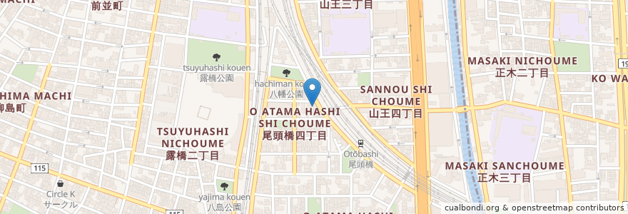 Mapa de ubicacion de 西光寺 en 日本, 愛知県, 名古屋市, 中川区.