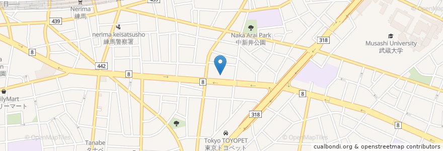 Mapa de ubicacion de バーミヤン en Jepun, 東京都, 練馬区.