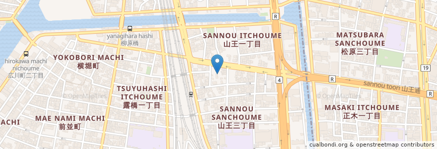 Mapa de ubicacion de 露橋神明社 en اليابان, 愛知県, 名古屋市, 中川区.