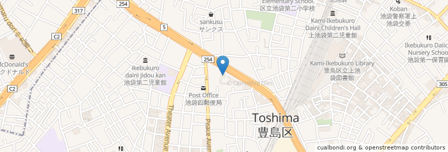 Mapa de ubicacion de ENEOS en ژاپن, 東京都, 豊島区.