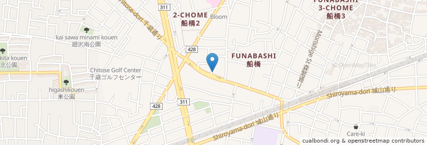 Mapa de ubicacion de 菜々家 en 日本, 东京都/東京都, 世田谷区.