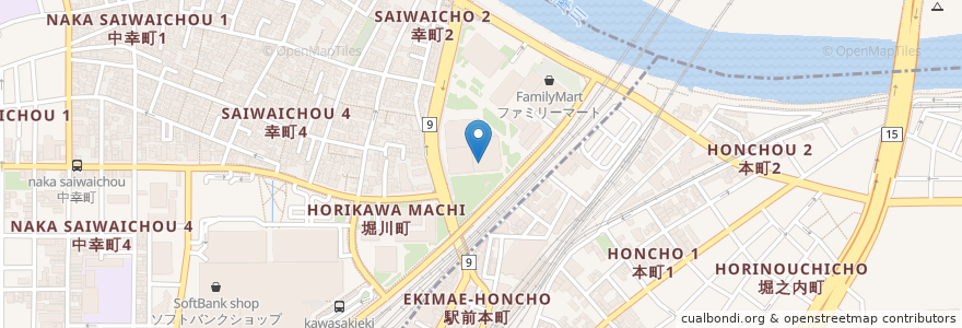 Mapa de ubicacion de Doutor en Japón, Prefectura De Kanagawa, Kawasaki.