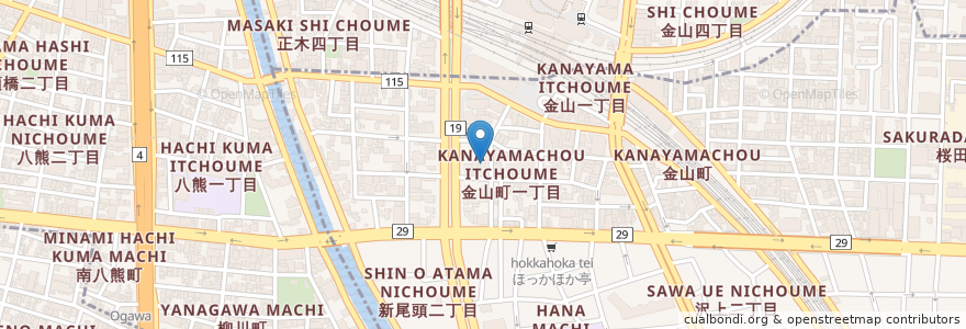 Mapa de ubicacion de 名古屋美容専門学校 en Japon, Préfecture D'Aichi, 名古屋市, 熱田区.