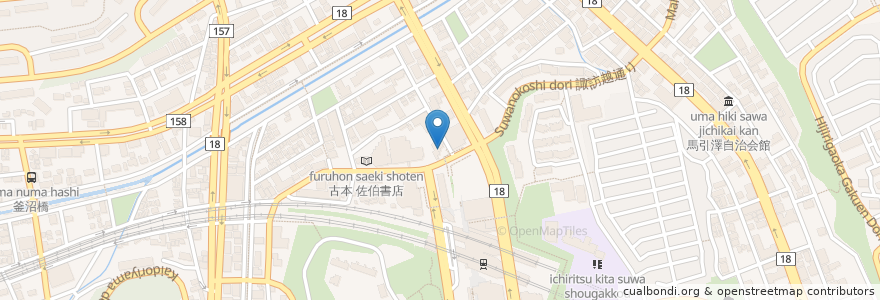 Mapa de ubicacion de ホルモンすず en Japan, Tokio, 多摩市.