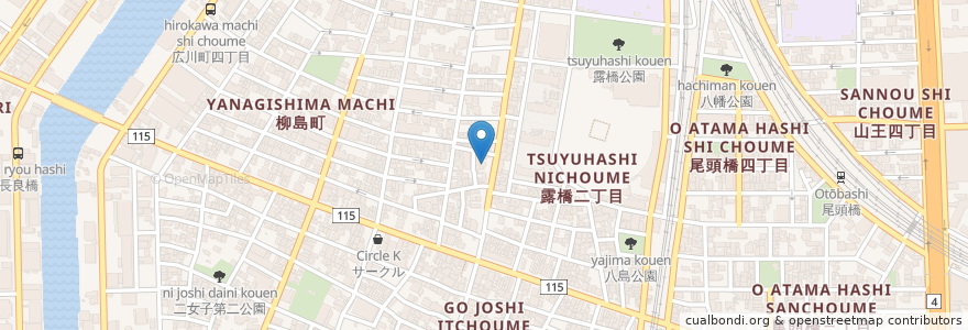 Mapa de ubicacion de Tronco en ژاپن, 愛知県, 名古屋市, 中川区.