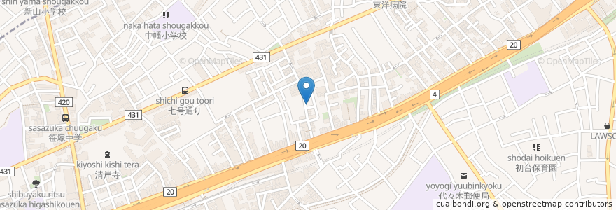 Mapa de ubicacion de RISE en Japan, 東京都, 渋谷区.