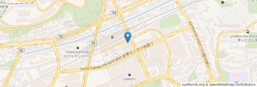 Mapa de ubicacion de サイザリヤ en Japan, Tokio, 多摩市.