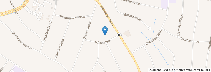 Mapa de ubicacion de Myers Park Presbyterian Church en 美利坚合众国/美利堅合眾國, 北卡羅萊那州, Mecklenburg County, Charlotte.