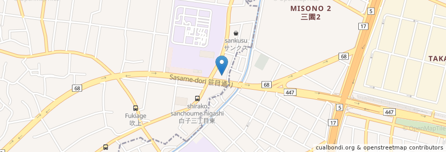 Mapa de ubicacion de マクドナルド en Japon, Préfecture De Saitama, 板橋区.