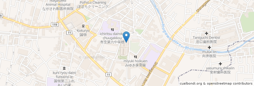 Mapa de ubicacion de 大むら en Giappone, Tokyo, 調布市.