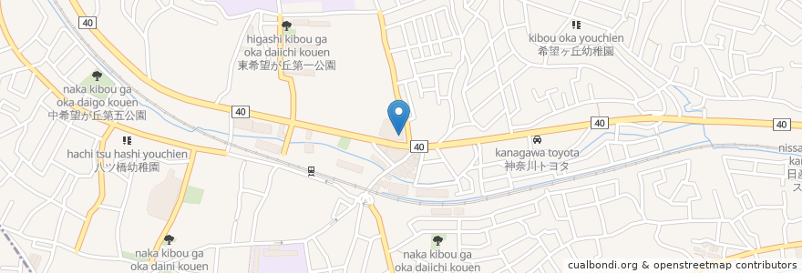 Mapa de ubicacion de ジョナサン en Japão, 神奈川県, 横浜市, 旭区.