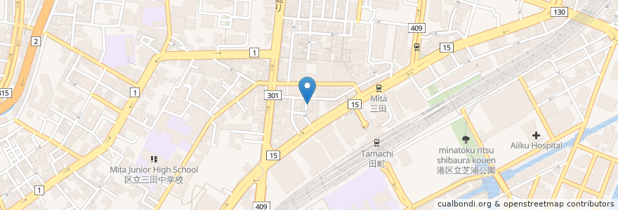 Mapa de ubicacion de とりかく en Japão, Tóquio, 港区.