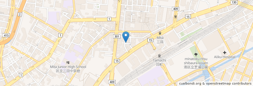 Mapa de ubicacion de 鉄板焼 桜坊 en Japão, Tóquio, 港区.