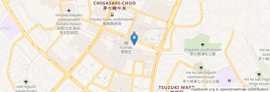 Mapa de ubicacion de 三井住友銀行 en ژاپن, 神奈川県, 横浜市, 都筑区.