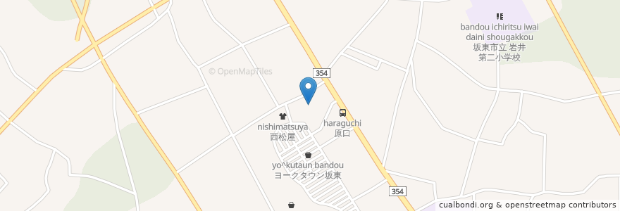 Mapa de ubicacion de カワチ薬品 en Japan, Präfektur Ibaraki, 坂東市.