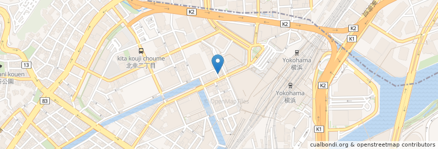 Mapa de ubicacion de Pronto en Japão, 神奈川県, 横浜市, 西区, 神奈川区.