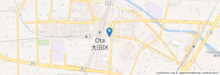 Mapa de ubicacion de ドラッグセガミ (Segami) en Japão, Tóquio, 大田区.