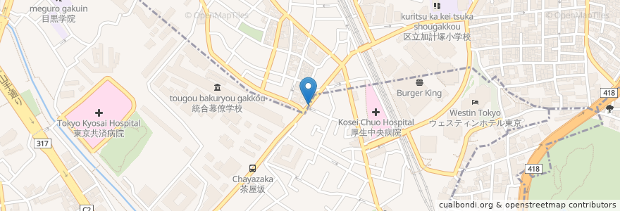 Mapa de ubicacion de まぁさんど～ en Giappone, Tokyo, 目黒区.
