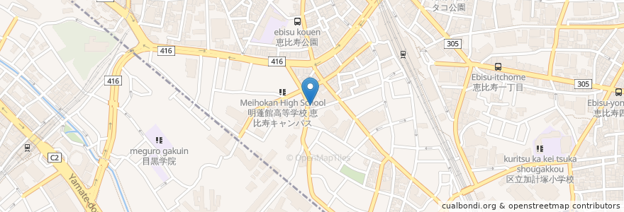 Mapa de ubicacion de Lav en Japon, Tokyo, 目黒区.