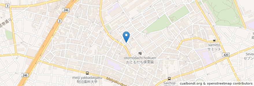 Mapa de ubicacion de 金寿司 en Japan, Tokyo, Setagaya.