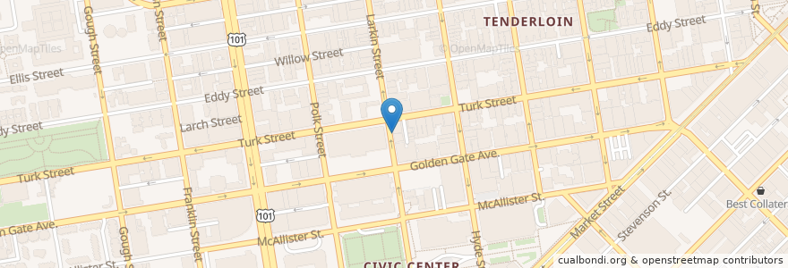 Mapa de ubicacion de Burmese Kitchen en Stati Uniti D'America, California, San Francisco, San Francisco.