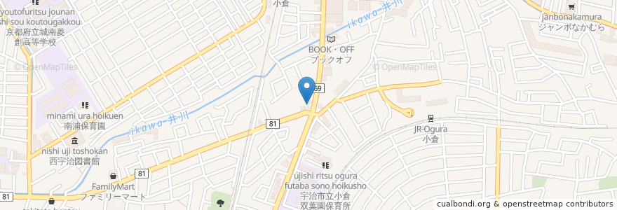 Mapa de ubicacion de アムール en Giappone, Prefettura Di Kyoto, 宇治市.