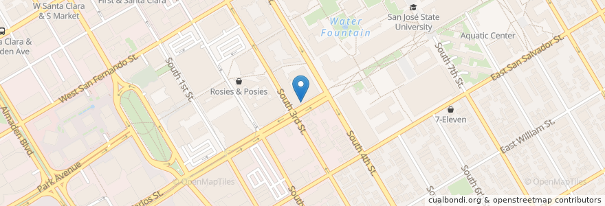 Mapa de ubicacion de Pizza My Heart en Vereinigte Staaten Von Amerika, Kalifornien, Santa Clara County, San Jose.