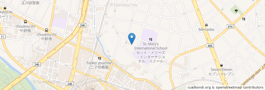 Mapa de ubicacion de 法徳寺 en ژاپن, 東京都, 世田谷区.
