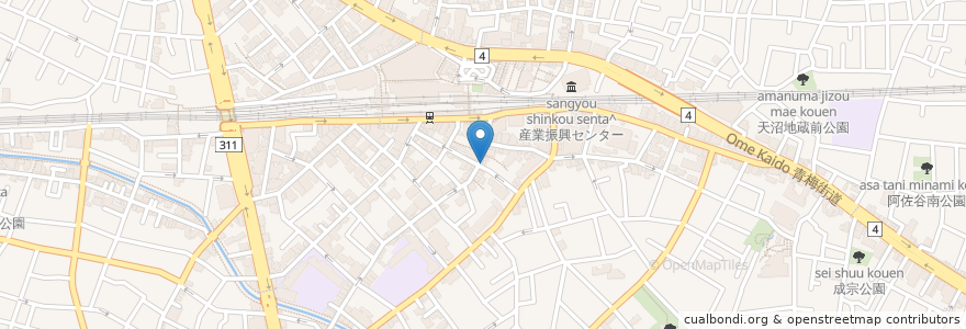 Mapa de ubicacion de CoCo壱番屋 en Japan, 東京都, 杉並区.