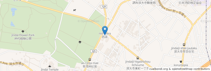 Mapa de ubicacion de からやま en Japan, Tokyo, Chofu.