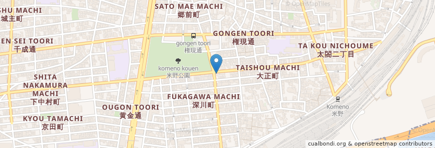 Mapa de ubicacion de 市村クリニック en 일본, 아이치현, 나고야 시, 中村区.