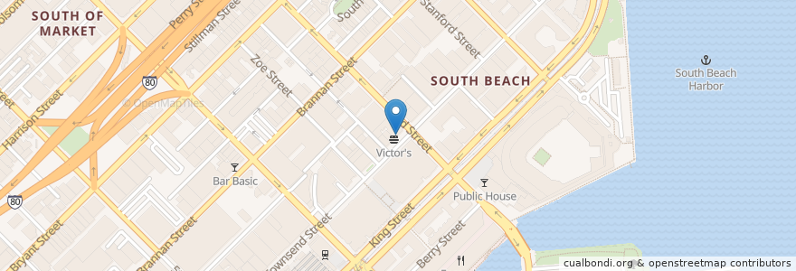 Mapa de ubicacion de Fremont Bank en United States, California, San Francisco City And County, San Francisco.