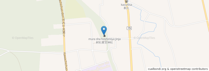 Mapa de ubicacion de 村社星宮神社 en Japan, Tochigi Prefecture, Utsunomiya.
