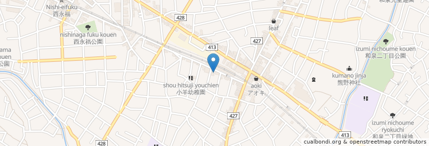 Mapa de ubicacion de 甲斐歯科 en ژاپن, 東京都, 杉並区.