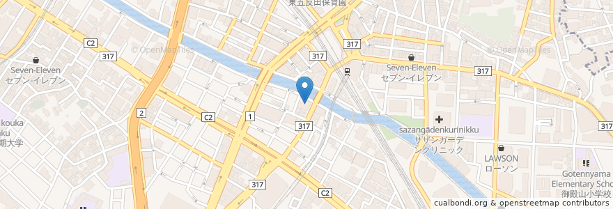 Mapa de ubicacion de みずほ銀行 en Jepun, 東京都, 品川区.