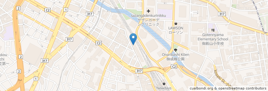 Mapa de ubicacion de 大崎五丁目集会室 en Japão, Tóquio, 品川区.