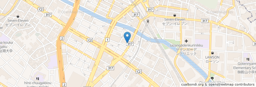 Mapa de ubicacion de 日高屋 en 일본, 도쿄도, 品川区.
