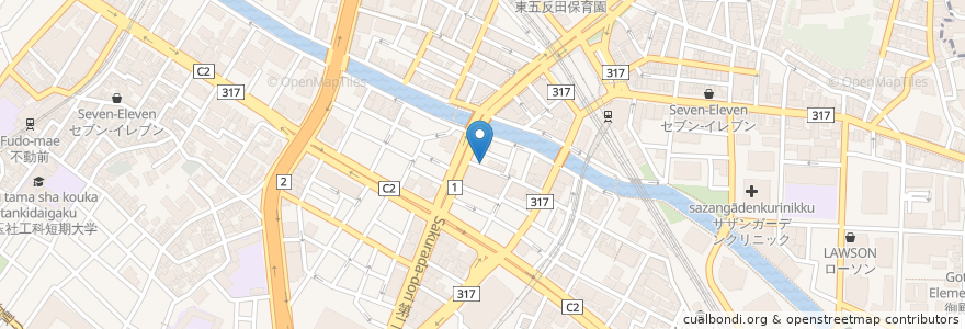 Mapa de ubicacion de DARTS BAR TONPACHI en Japon, Tokyo, 品川区.