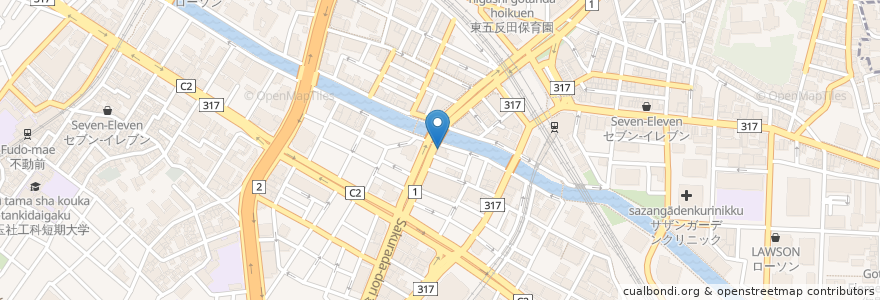Mapa de ubicacion de 東京都民銀行 en Japan, 東京都, 品川区.