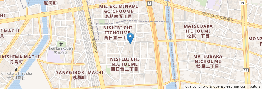 Mapa de ubicacion de 光曉寺 en 日本, 愛知県, 名古屋市, 中川区.