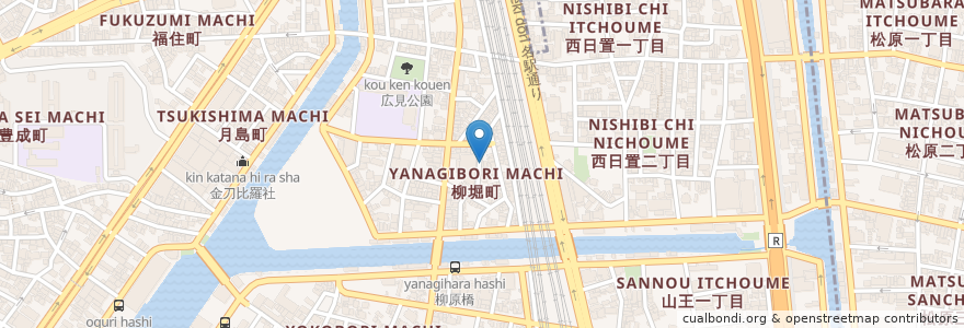 Mapa de ubicacion de 圓松寺 en 日本, 愛知県, 名古屋市, 中川区.