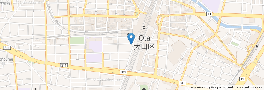 Mapa de ubicacion de マクドナルド en Jepun, 東京都, 大田区.