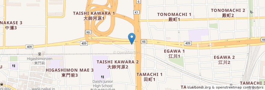 Mapa de ubicacion de ENEOS en Japón, Prefectura De Kanagawa, Kawasaki, 川崎区.