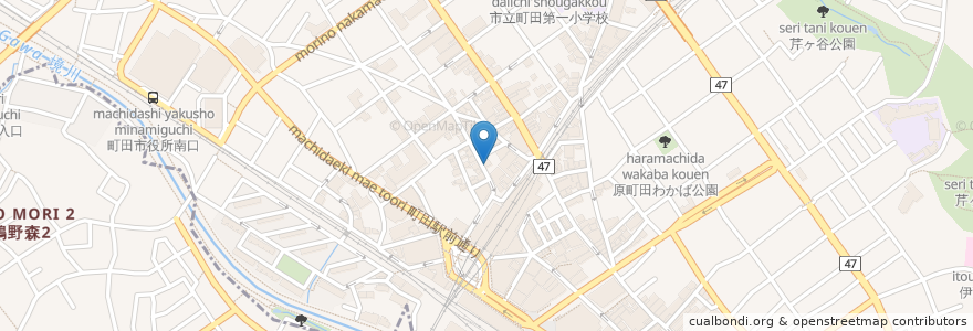 Mapa de ubicacion de 日高屋 en Giappone, Tokyo, 町田市.